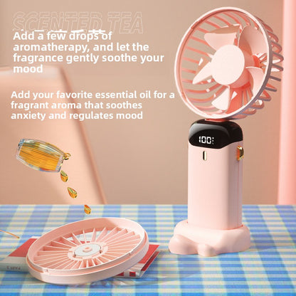 Mini portable foldable rechargeable fan