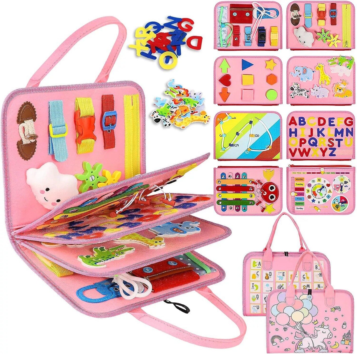 Childrens Educational Felt Learning Board