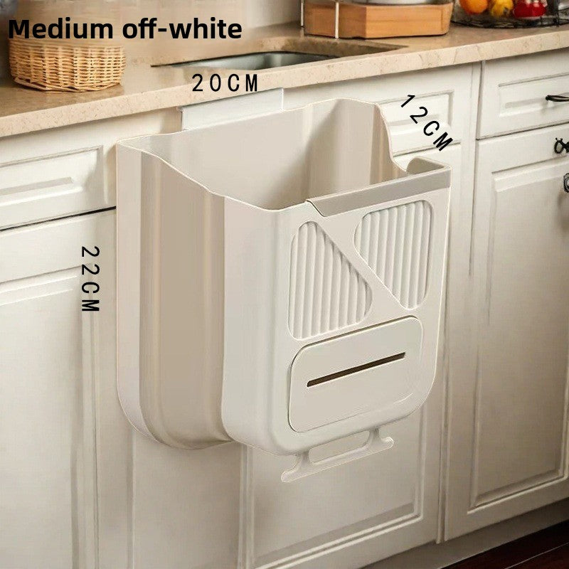 No-drill kitchen trash can