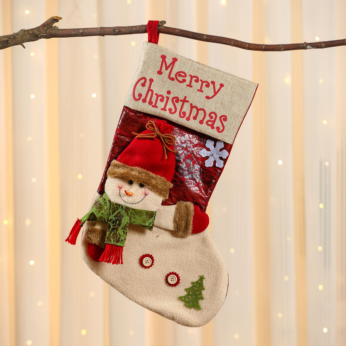 Christmas Gift Sock Hanging Bag