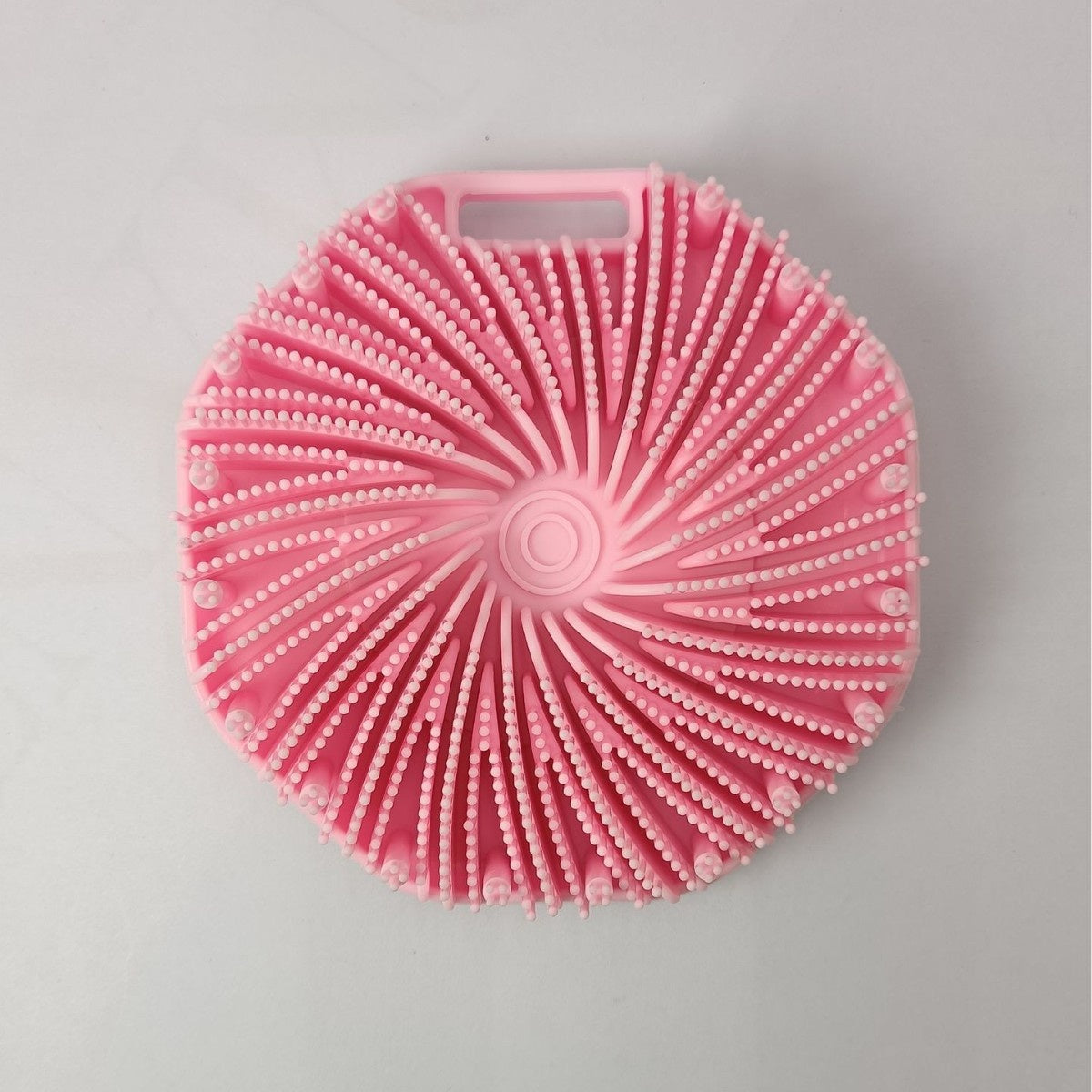 Silicone Hexagonal Bath Brush with Hanging Hook