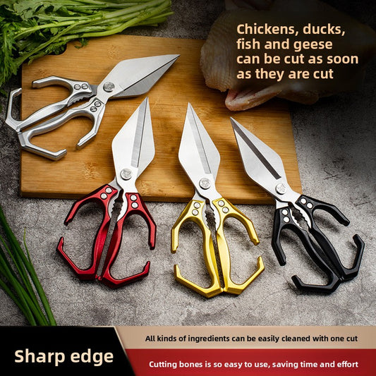 A large pair of scissors specially designed for bone cutting