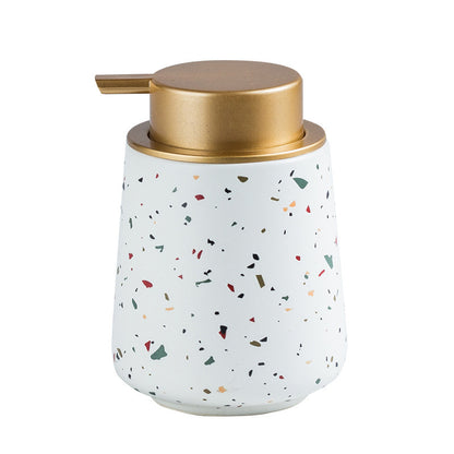 Ceramic terrazzo pattern bathroom bottle