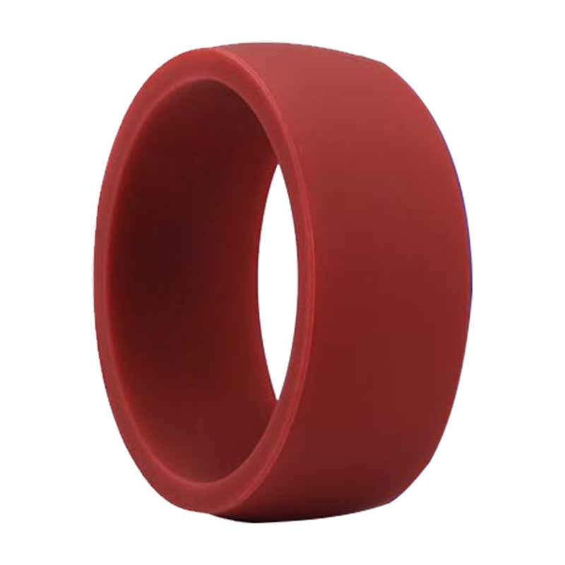 Wide Flat Silicone Sports Ring