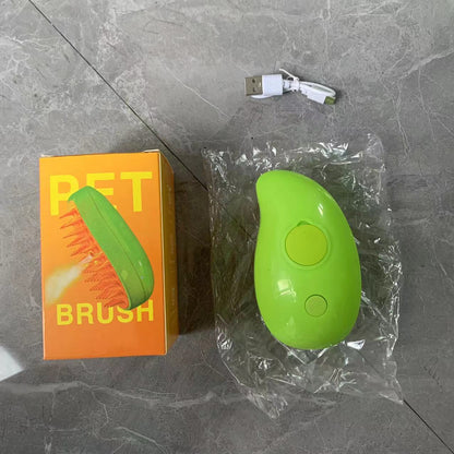 Multiple pet spray massage brushes