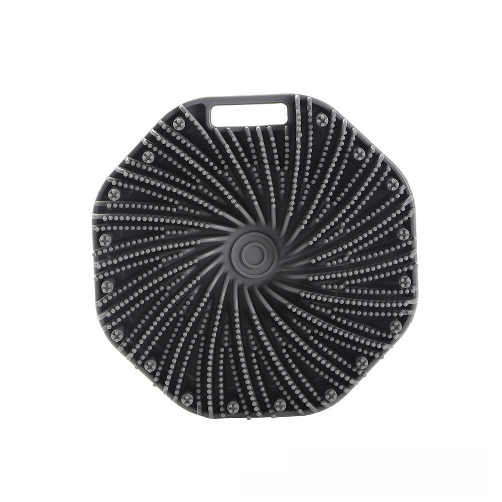Silicone Hexagonal Bath Brush with Hanging Hook
