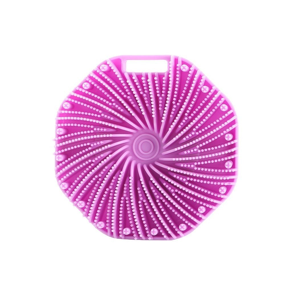 Silicone Hexagonal Bath Brush with Hanging Hook