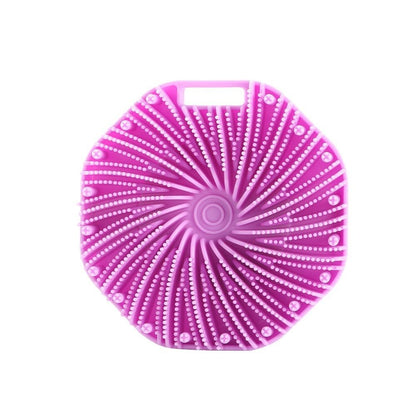 Silicone Hexagonal Bath Brush with Hanging Hook