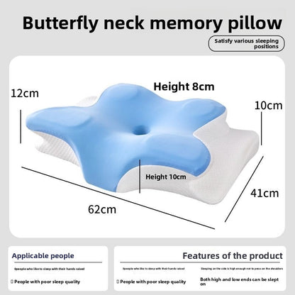 Butterfly-shaped pillow for neck support
