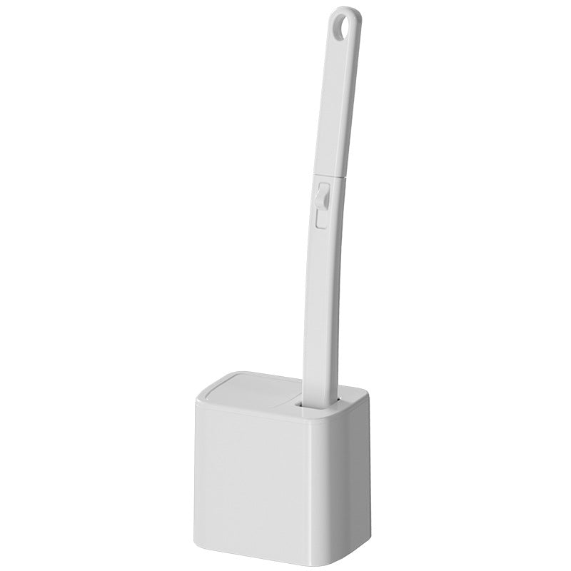 Disposable toilet brush set