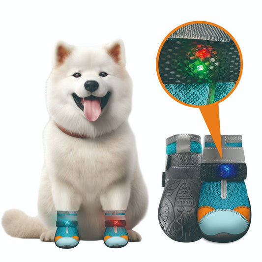 Glowing Colorful Breathable Dog Shoes