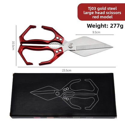 A large pair of scissors specially designed for bone cutting