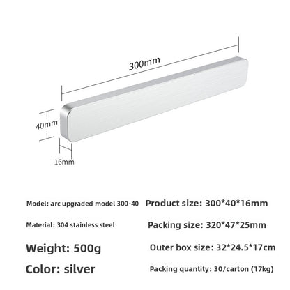 Stainless Steel Magnetic Knife Holder Wall Mount Storage Rack