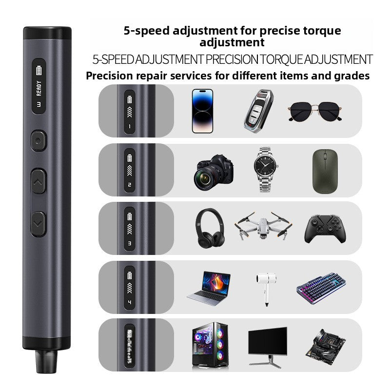 Precision Rechargeable Electric Screwdriver Kit
