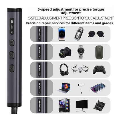 Precision Rechargeable Electric Screwdriver Kit