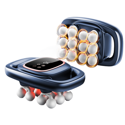 Fascia gun with multiple heads for back and waist relaxation