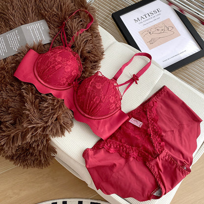 Sexy Lace Adjustable Push-Up Bra Set