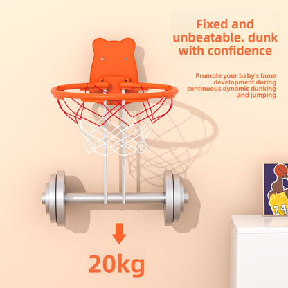 Foldable No-Drill Basketball Hoop for Home Use