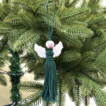 Bohemian Handmade Cotton Rope Christmas Angel Pendant