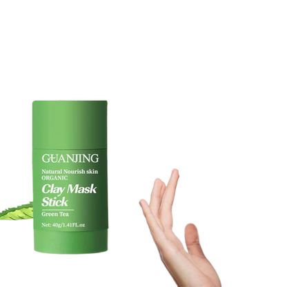 Green tea facial mask paste