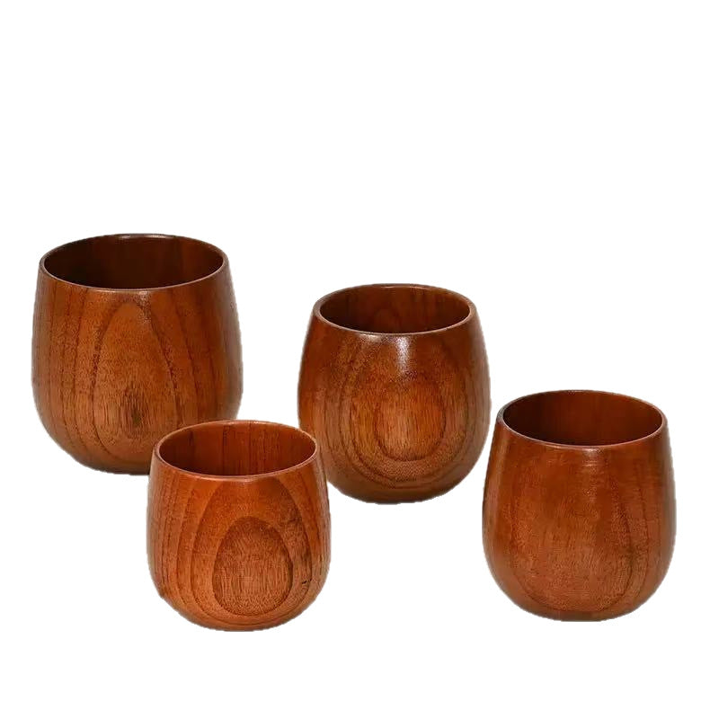 Carbonized wild jujube wood cup