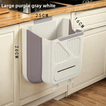 No-drill kitchen trash can