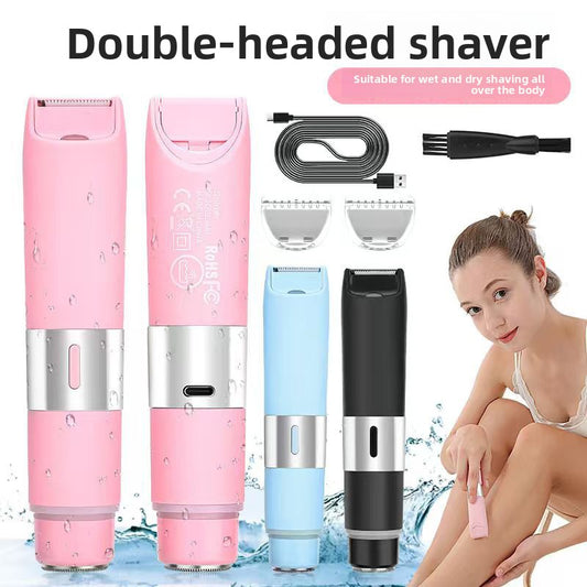 New Women's Electric Epilator Two-In-One Shaver Full Body Hair Removal Machine Household Reciprocating Shaver Wholesale