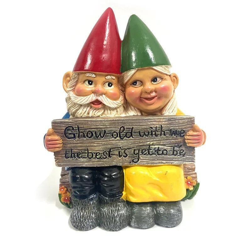 Cartoon Resin Dwarf Figurine for Garden Decoration