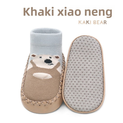 Baby Non-Slip Leather Bottom Ankle Socks