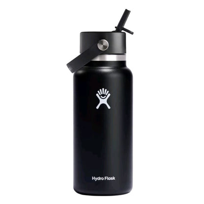 Portable Stainless Steel Thermos with Handle and Straw