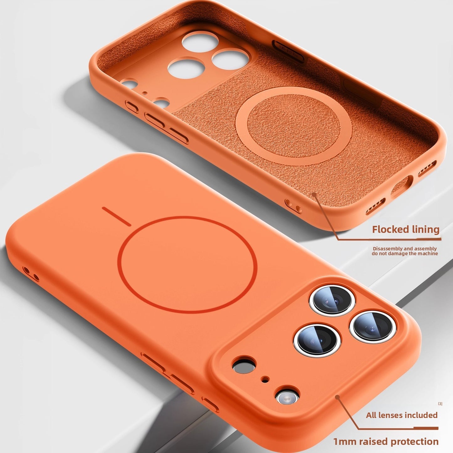 Magnetic Liquid Silicone Phone Case