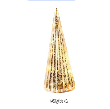 Mercury Glass LED Christmas Tree