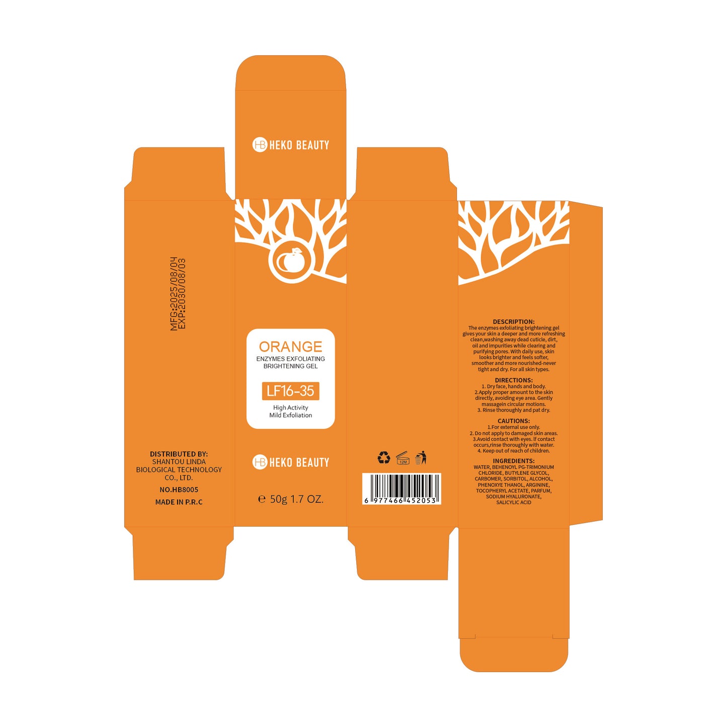 Orange Brightening Exfoliating Gel