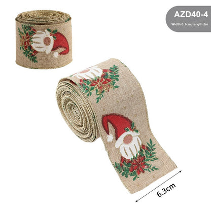 Burlap Christmas Ribbon