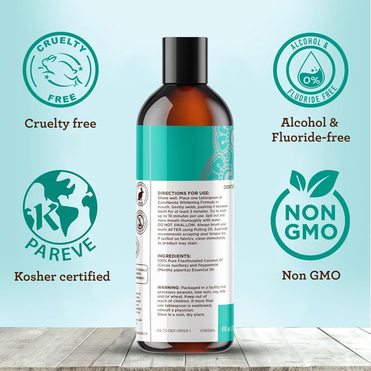 Coconut Oil Mouthwash with Tongue Cleaner