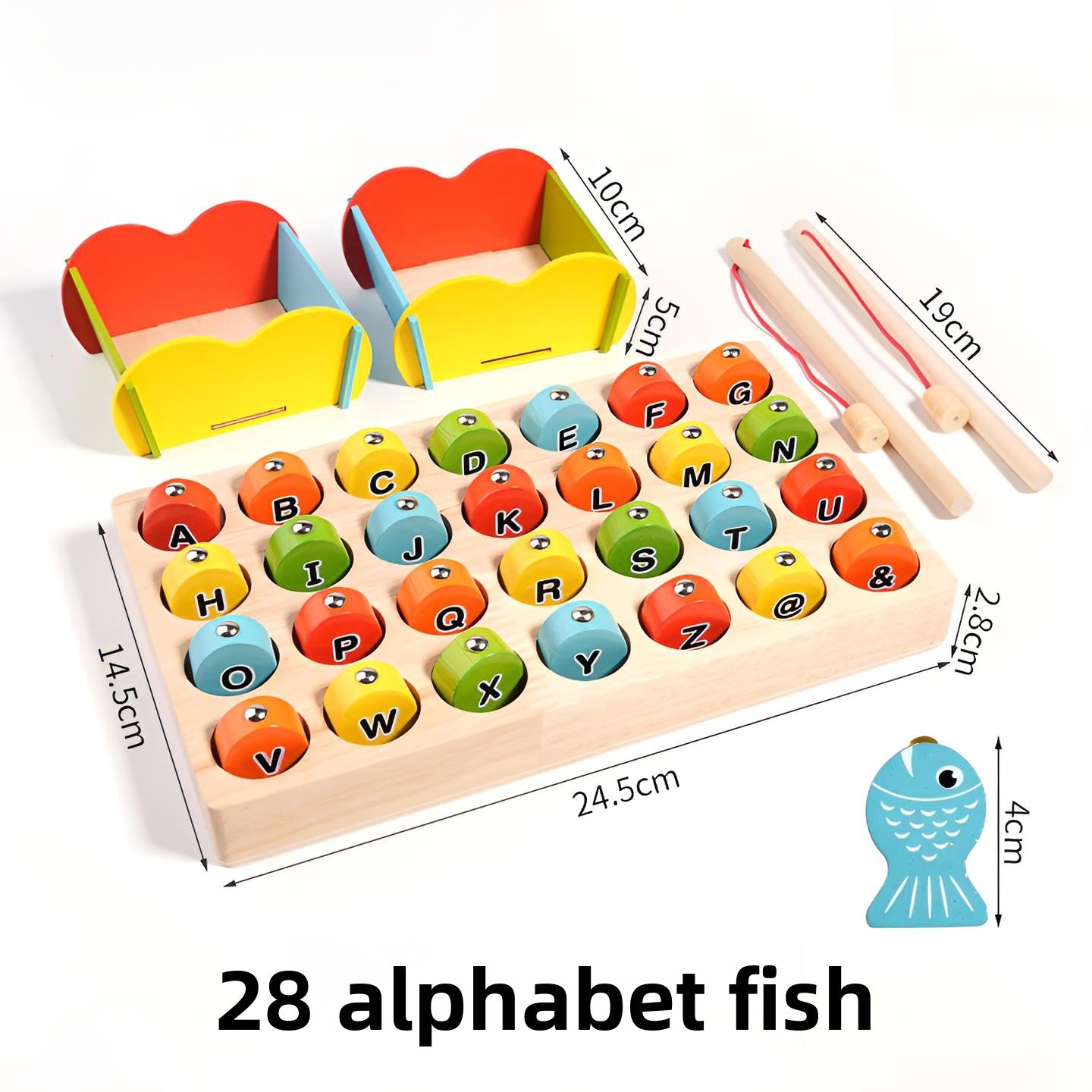 Wooden Magnetic Memory Fishing Game for Cognitive Training