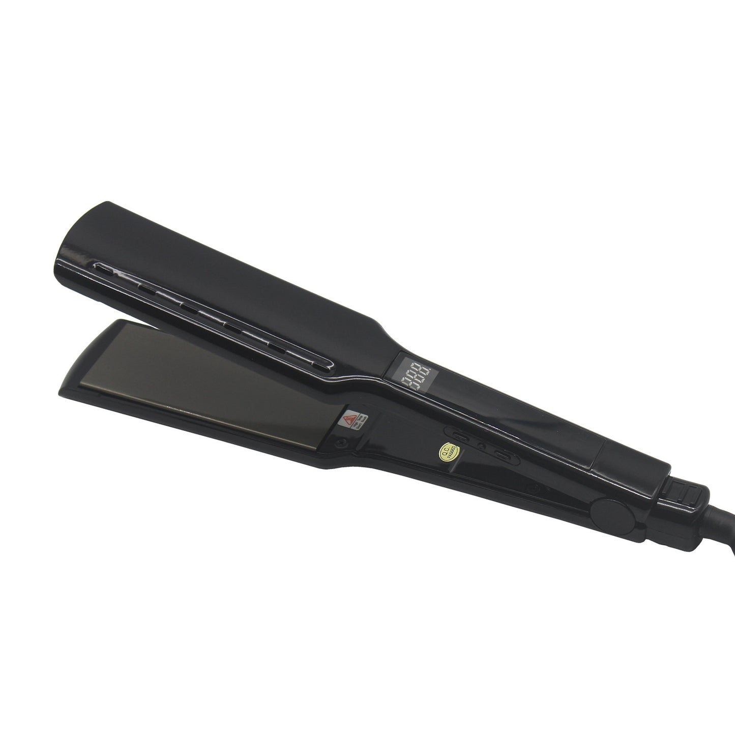 Dual-purpose straightener and curling iron electric clamp plate