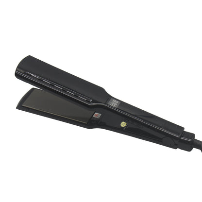 Dual-purpose straightener and curling iron electric clamp plate