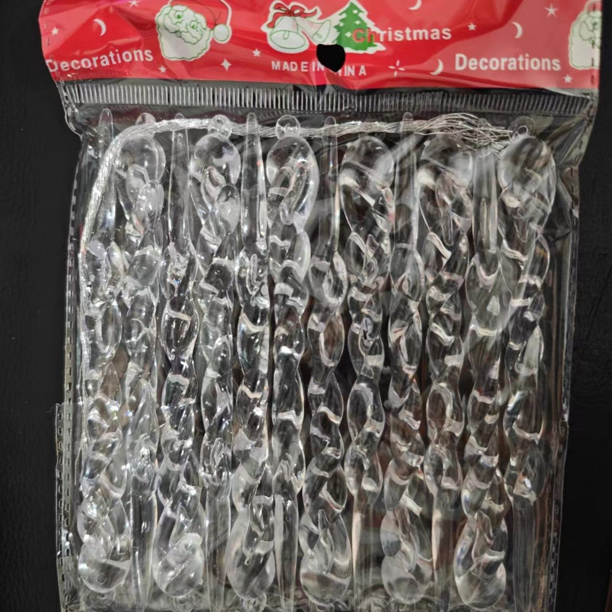 Transparent Ice Christmas Tree Pendants