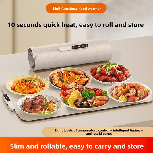 Intelligent silicone warming plate for dishes