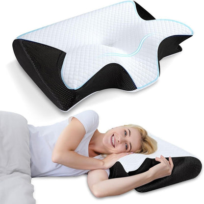 Butterfly-shaped pillow for neck support