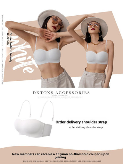 Women Strapless Push-Up Seamless Bra