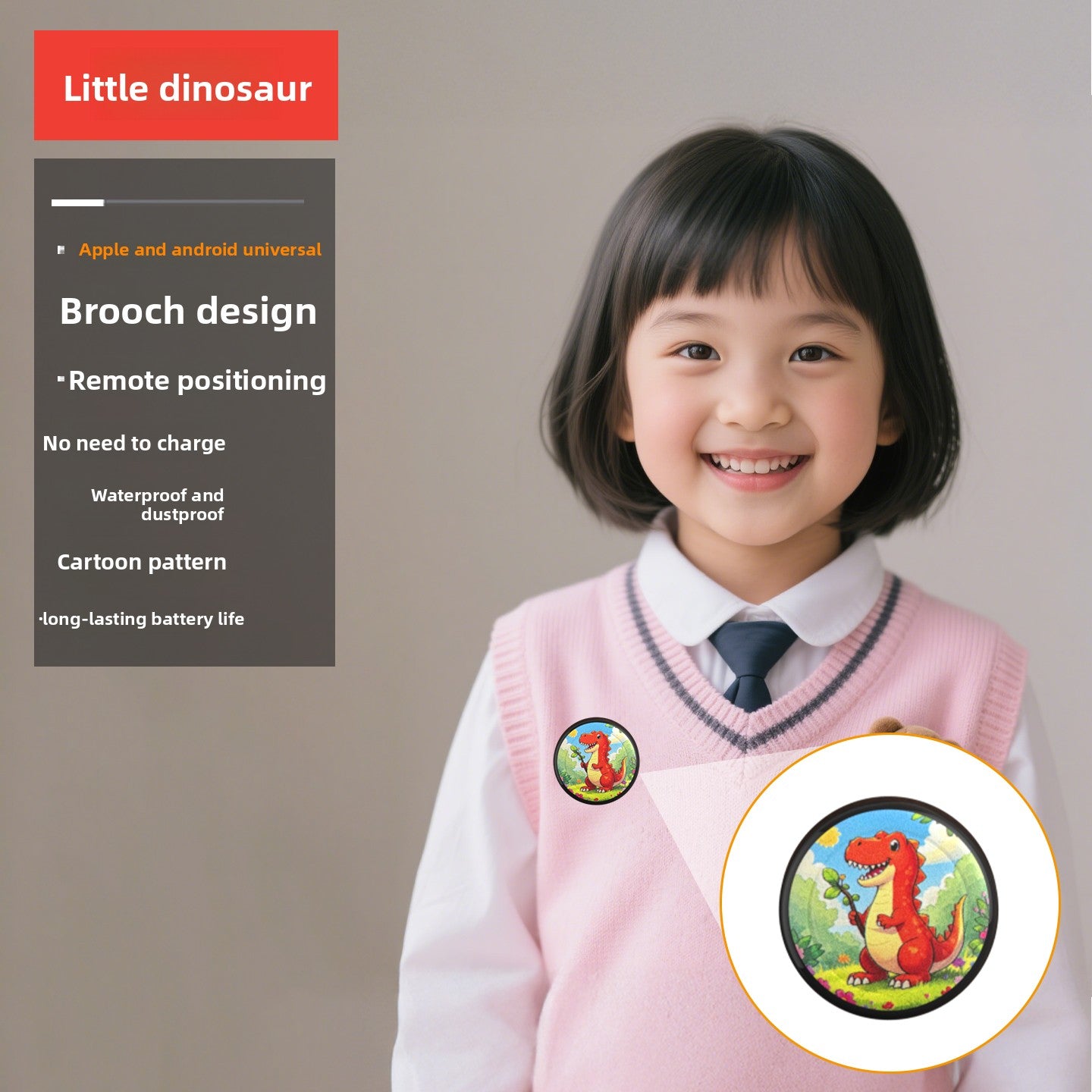 Child positioning anti-lost device