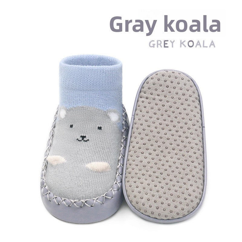 Baby Non-Slip Leather Bottom Ankle Socks