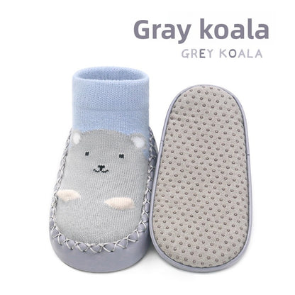 Baby Non-Slip Leather Bottom Ankle Socks