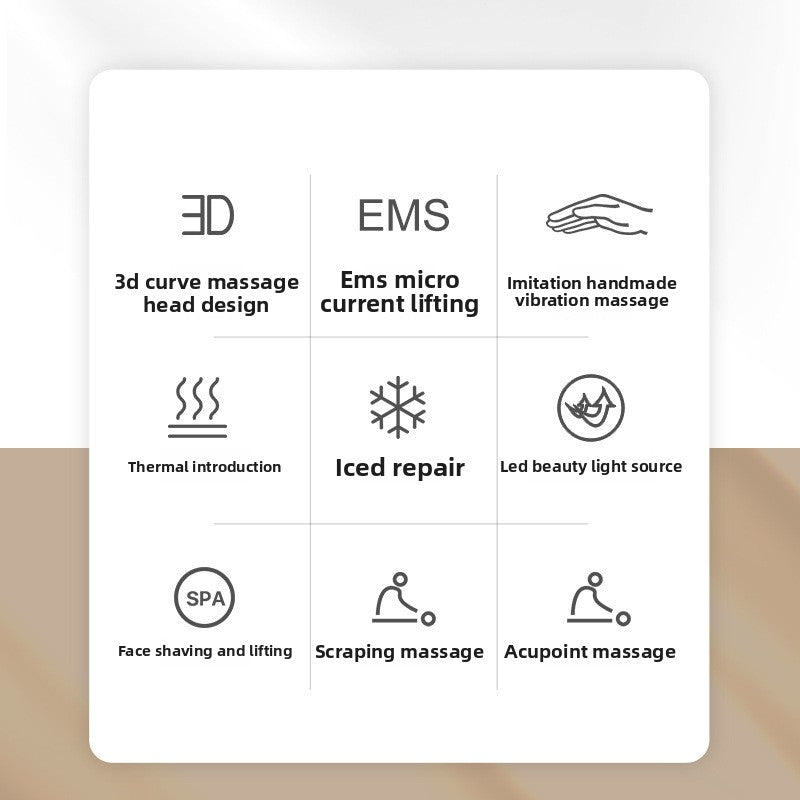 Home Use Neck Facial Massager Device