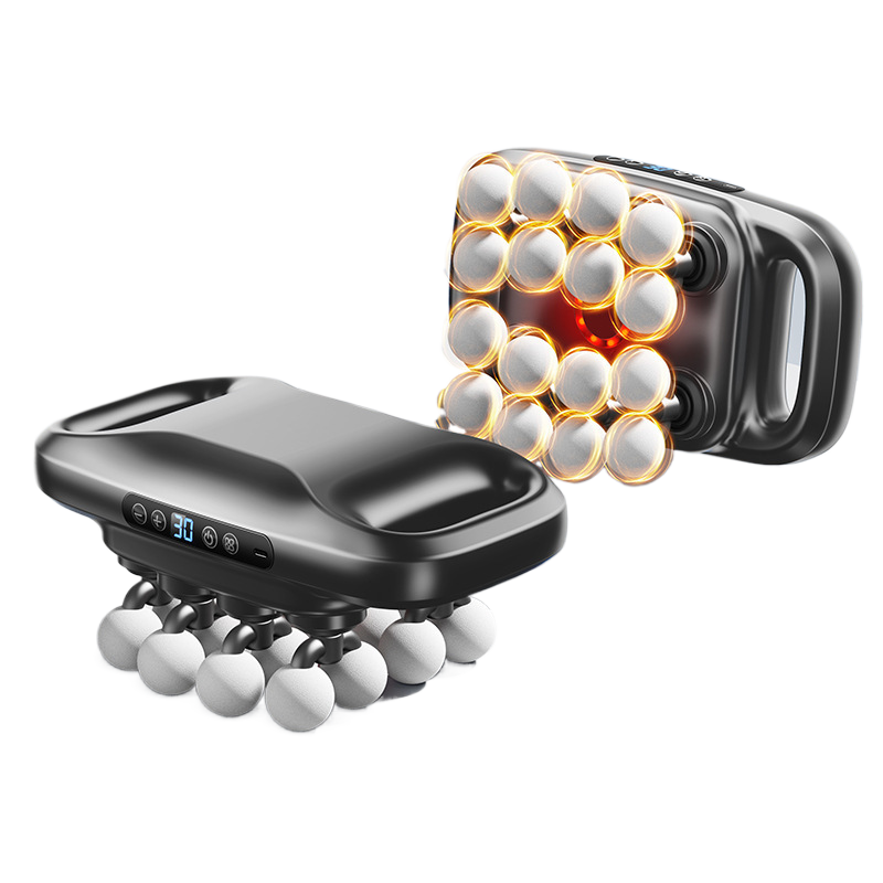 Fascia gun with multiple heads for back and waist relaxation