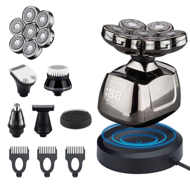 Electric Shaver with Wireless Charging Dock