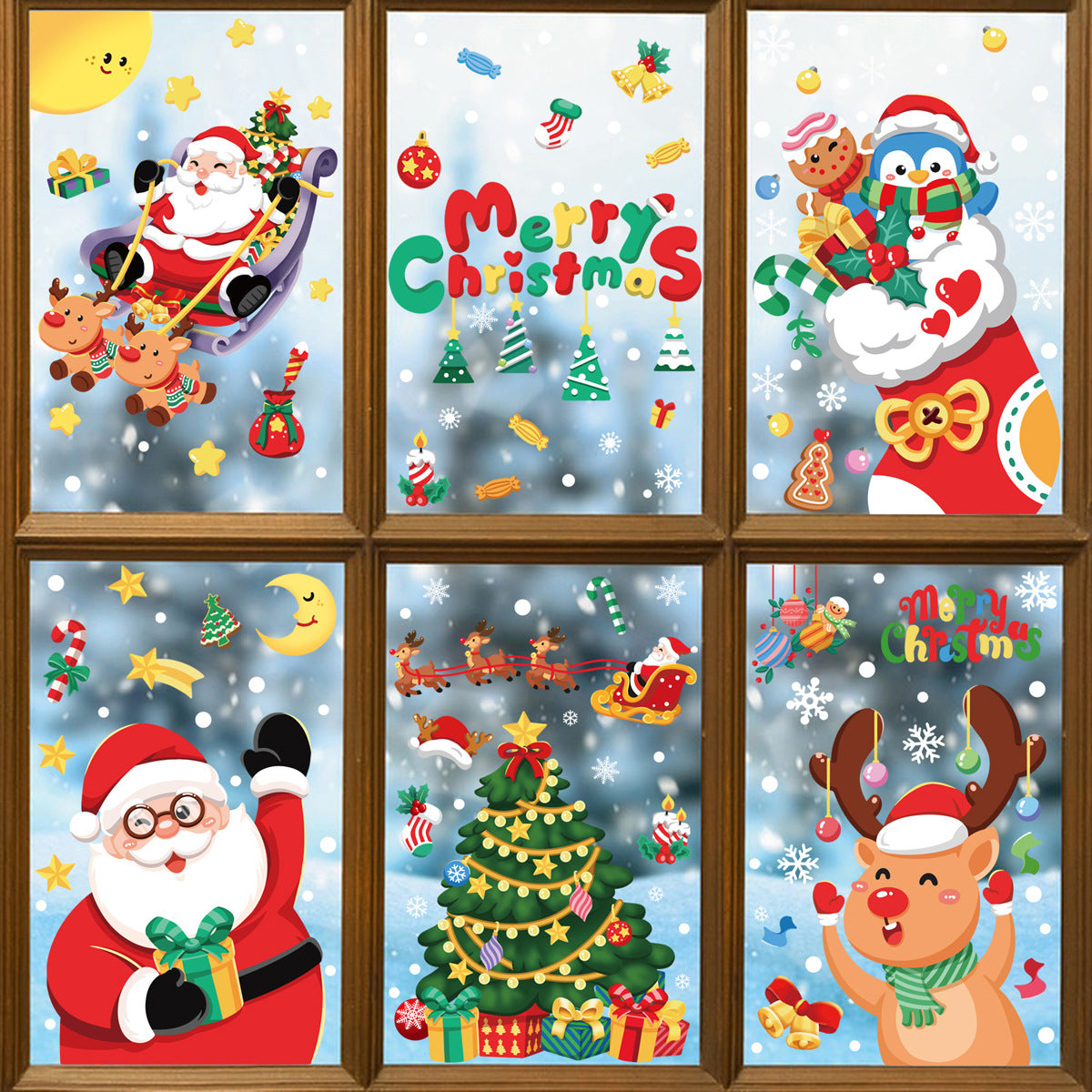 Christmas Decoration Snowflake Stickers