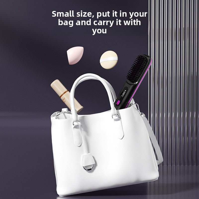 USB rechargeable negative ion hair straightener